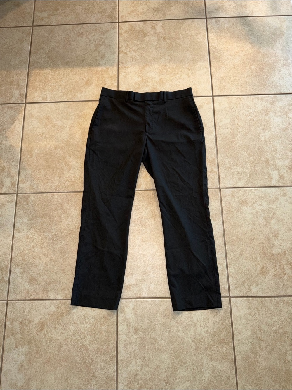 Axist Elegant Vibtage Black Blue Line Dress Pants